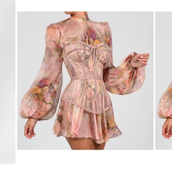 Latern Sleeve Country Melody Mini Dress 